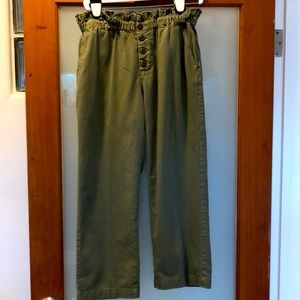 The Great paper bag waist khakis